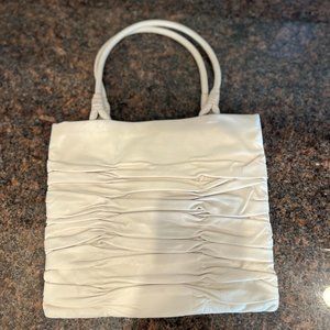 Authentic Prada White Nappa Gaufre Leather Small Bag